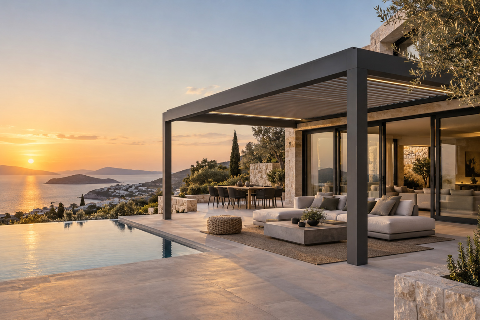 Motorlu Pergola ile Terasınızı Daha Kullanışlı Hale Getirin